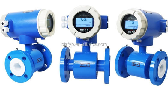 SUS316L High Accuracy Electromagnetic Vertical Ultrasonic Steam Sewage Flange Type Flow Meter RS485