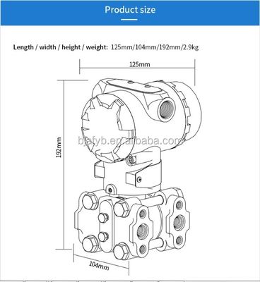 Industrial Pressure Measurement Instruments Intelligence 4-20MA 3051D